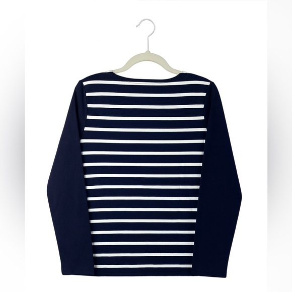 Kim Rogers NEW Petite Medium Women's Blue and White "Joyful" Christmas T-Shirt - Picture 2 of 2